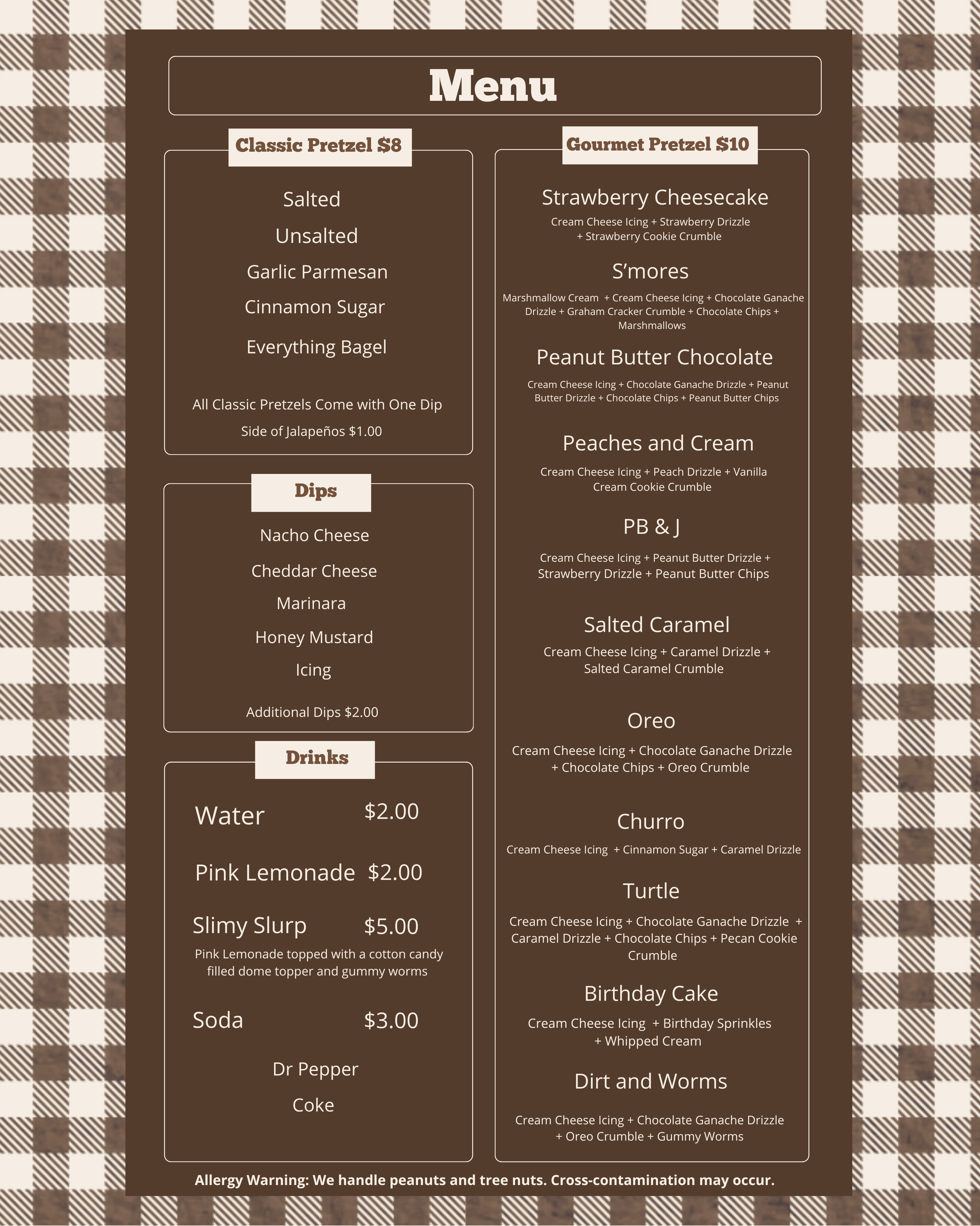 The Salty Knot Menu